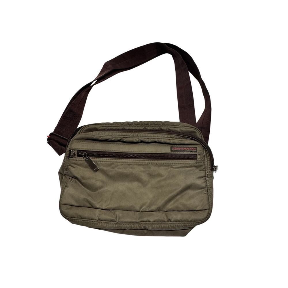 Hedgren Metro Inner City Multi Compartment Crossbody Bag Sepia Brown‎ Olive